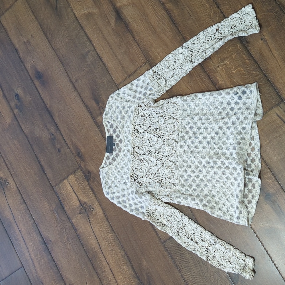 Sunday in Brooklyn - lace floral top - Size XS